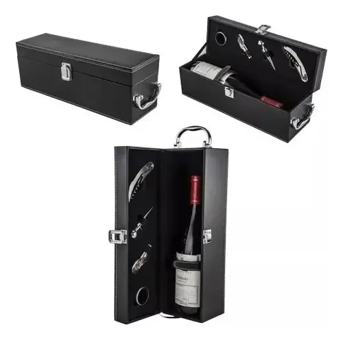 Cajon Set de Vino para Botella 4 Piezas