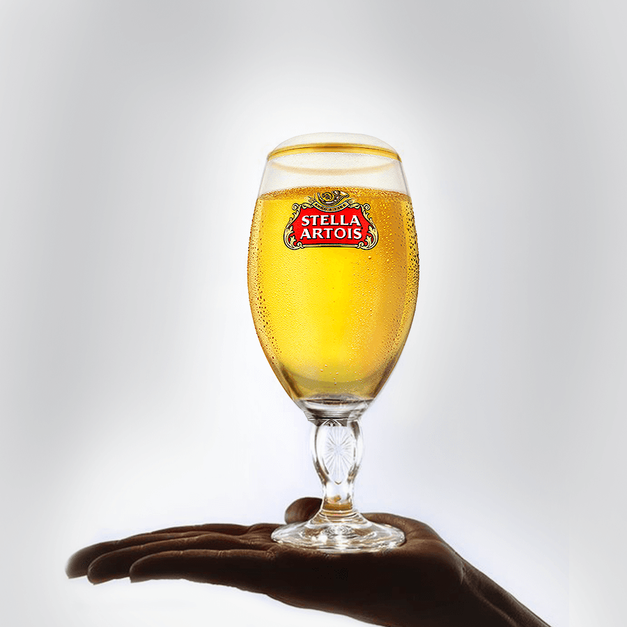 Pack 2 Copas Stella Artois 330 ml Borde Dorado