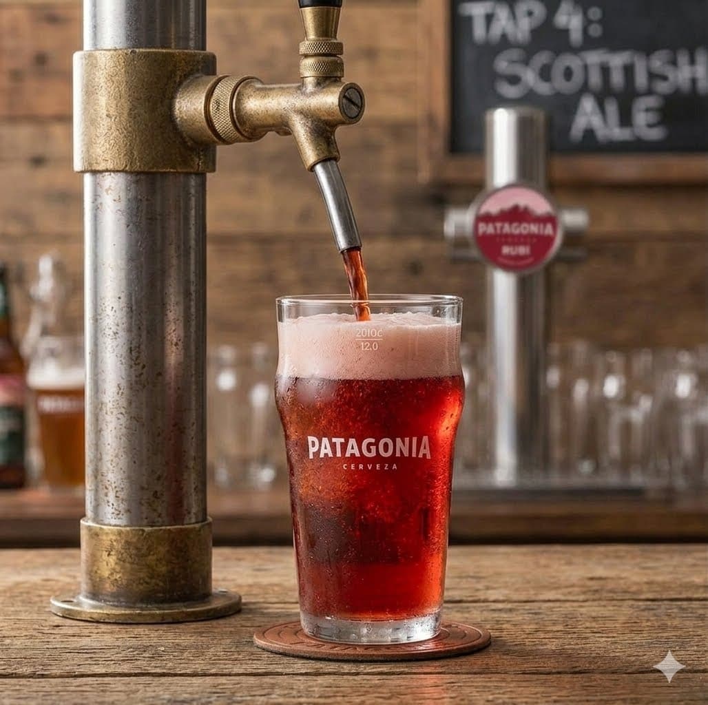 Vaso Patagonia Nónica X 1 Unidad Cerveza 500 Ml Vidrio