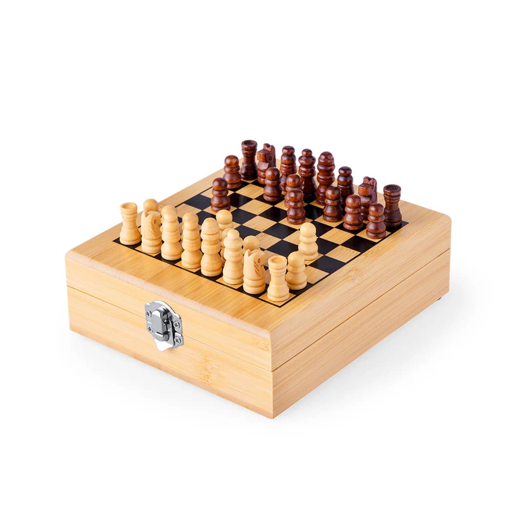 Set Vino 4 Piezas Con Ajedrez (32 Piezas) Estuche + Termómetro