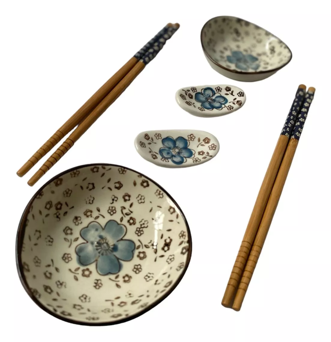 Set Sushi Porcelana Para 2 Personas En Caja De Regalo