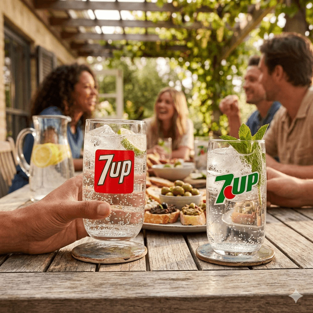Pack 2 Vasos Vidrio 7up Edición Vintage 350ml